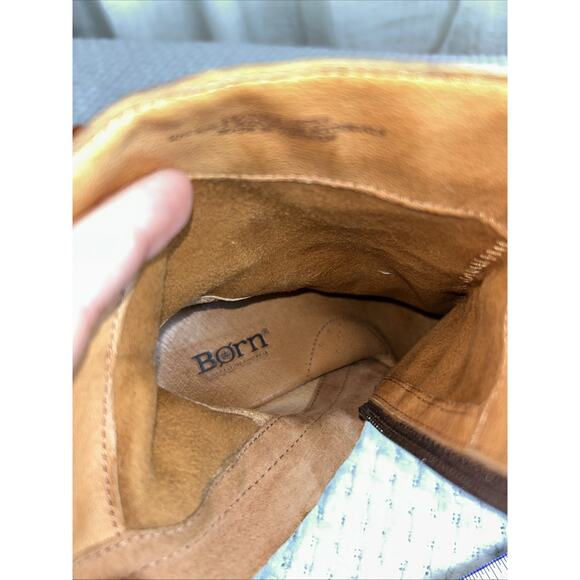 Born-Shoes Womens 8.5 Vivi Heel Boot Zip Buckle Leather Ankle Booties - Picture 11 of 11